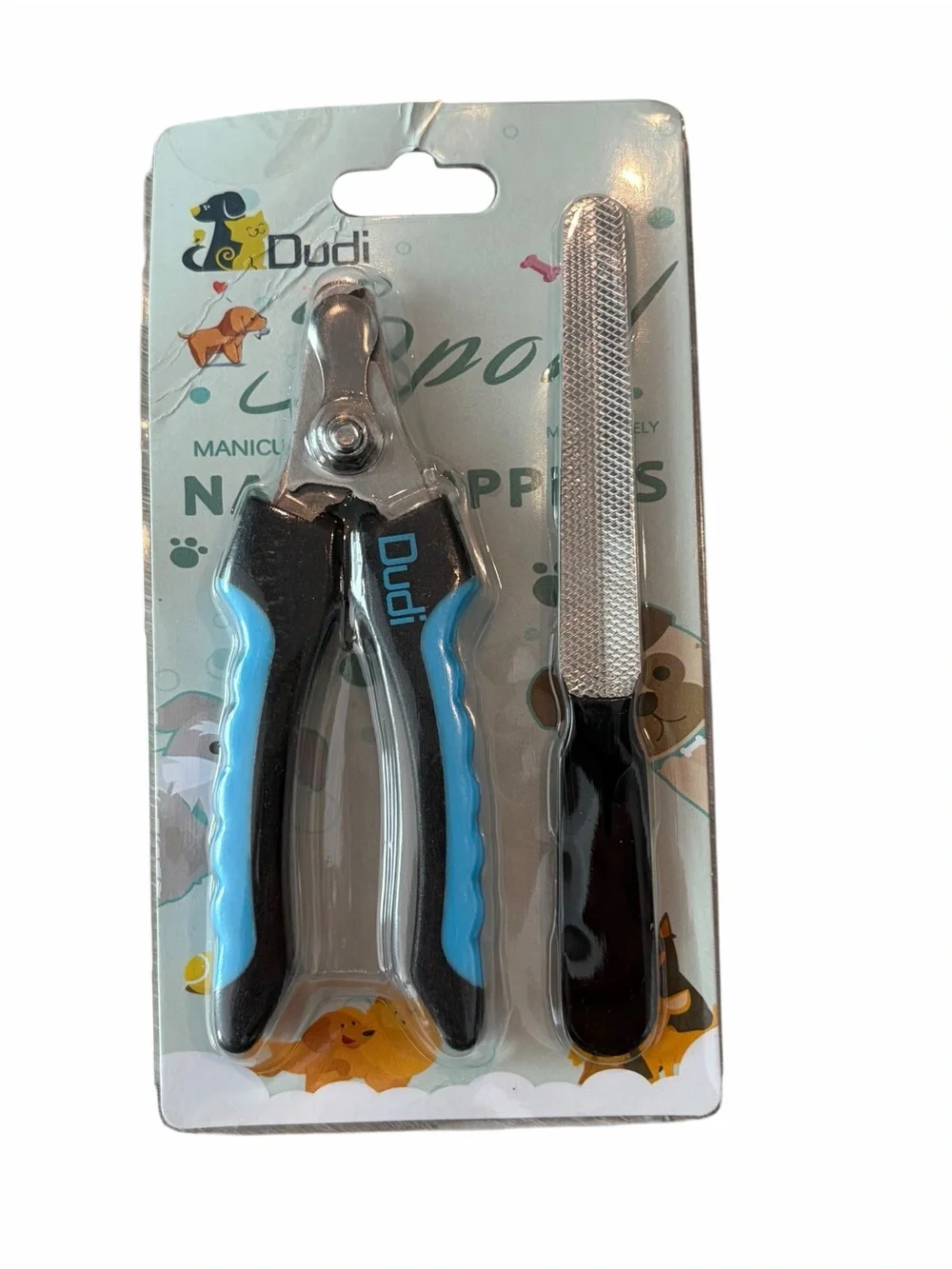 Dudi Pet Nail Clipper & Nail File Set | Dog & Cat Grooming Trimmer Tool